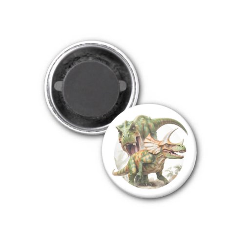 Dinosaur battle design magnet