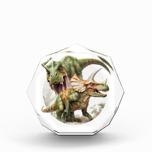 Dinosaur battle design photo block