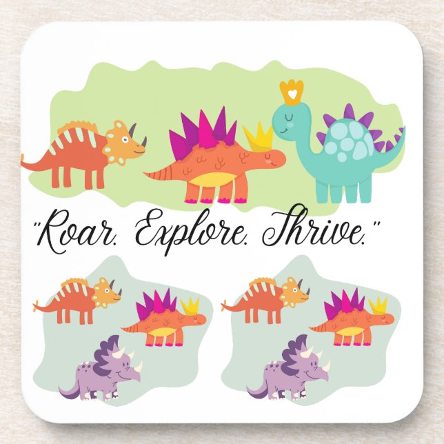 Dinosaur Beverage Coaster (Front)