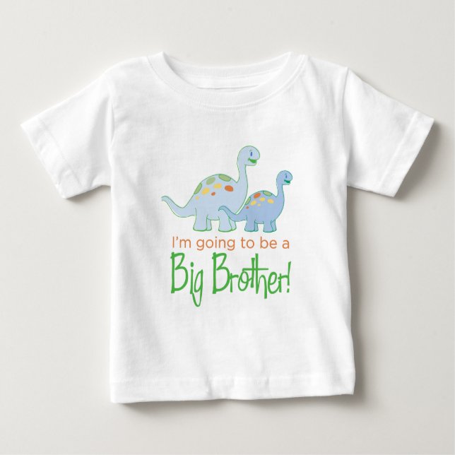 Dinosaur-Big-Brother Baby T-Shirt (Front)