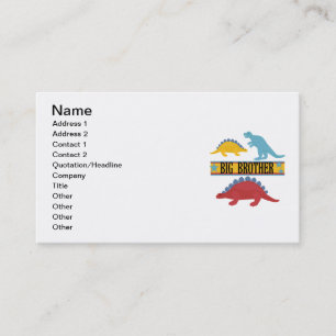 Dinosaur Big Brother Business Card
