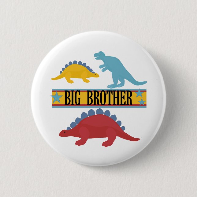 Dinosaur Big Brother Button (Front)
