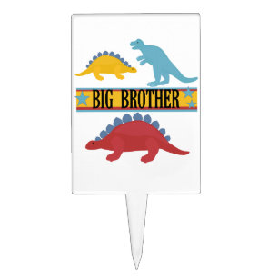 Dinosaur Big Brother Cake Topper