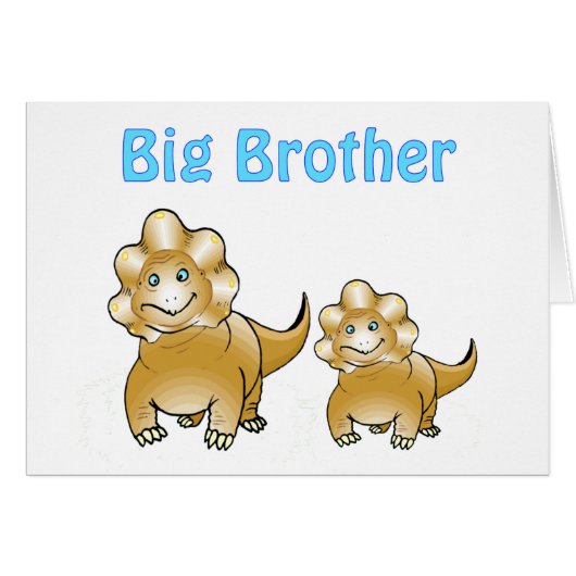 dinosaur big brother cards (Front Horizontal)