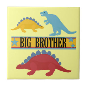 Dinosaur Big Brother Ceramic Tile