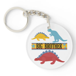 Dinosaur Big Brother Keychain