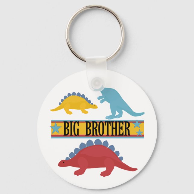 Dinosaur Big Brother Keychain (Front)