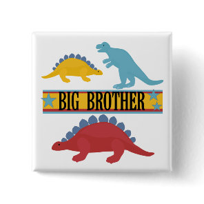 Dinosaur Big Brother Pinback Button