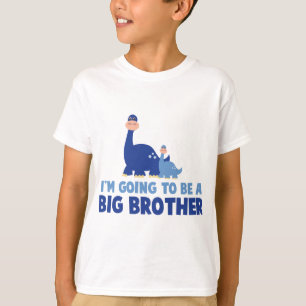 dinosaur big brother to be NEW blue T-Shirt