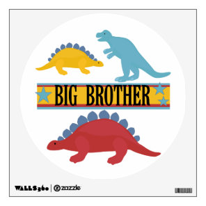 Dinosaur Big Brother Wall Sticker