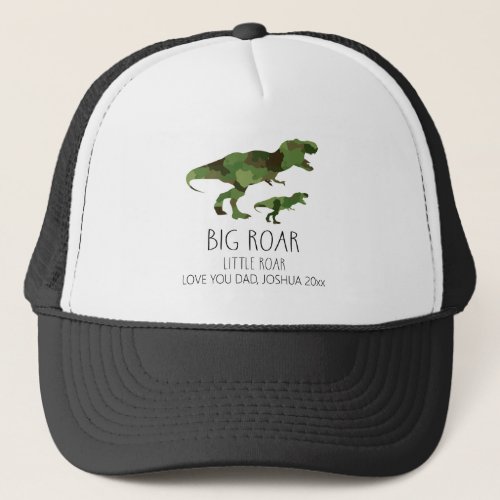 Dinosaur Big Roar Funny Dad Mens Trucker Hat