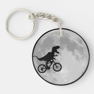 Dinosaur Bike & Moon Keychain