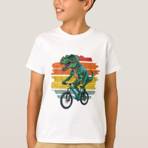 Dinosaur Biker Funny Cycling Lover Shirt