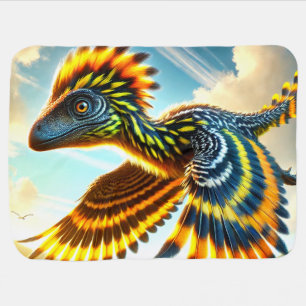 Dinosaur Bird Baby Blanket