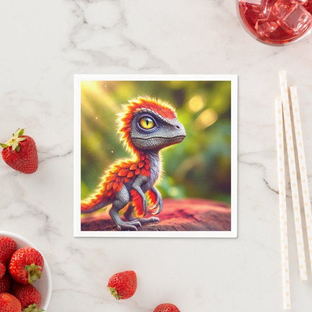 Dinosaur Bird Napkins (Insitu)