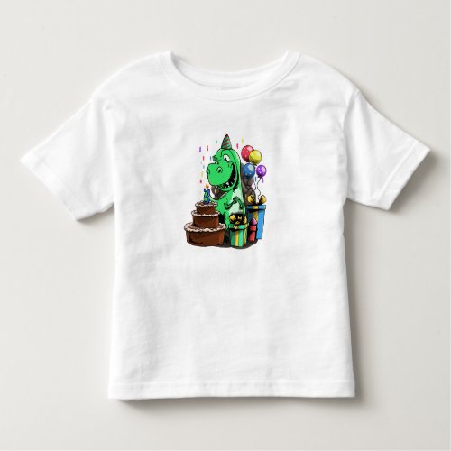 Dinosaur Birthday _ 3 Year Old Toddler T_shirt