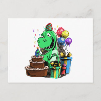 Dinosaur Birthday 6 Postcard
