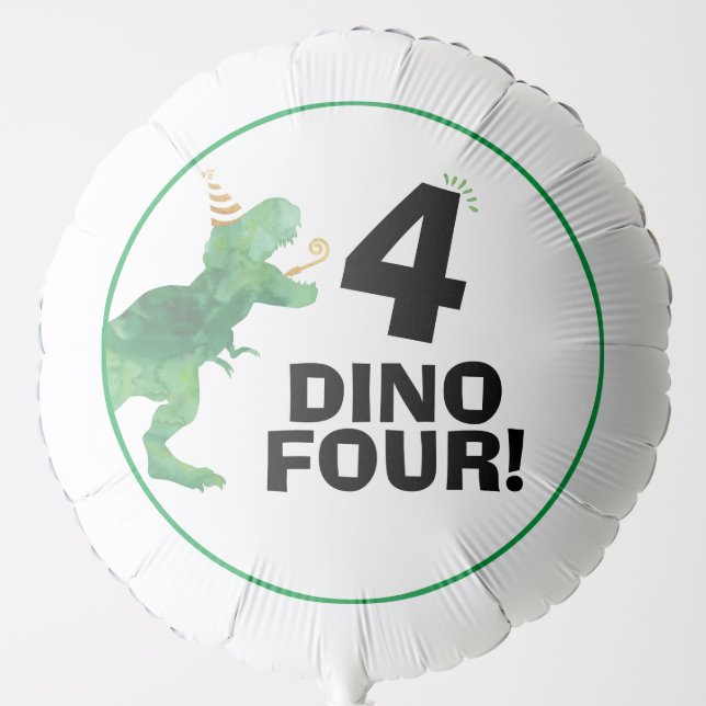 Dinosaur Birthday Balloon (Front)