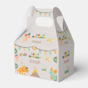 Dinosaur Birthday Boxe – Custom Name Favor Boxes