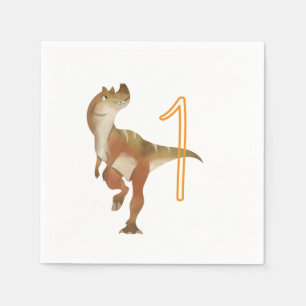 Dinosaur birthday boy  napkins
