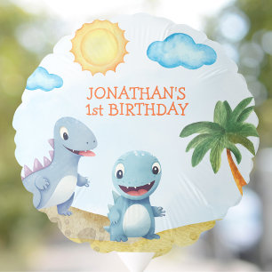 "Dinosaur Birthday Boy Roar-Some Party Decor Balloon