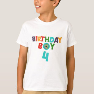 Dinosaur Birthday Boy T-Shirt Custom Name Shirt