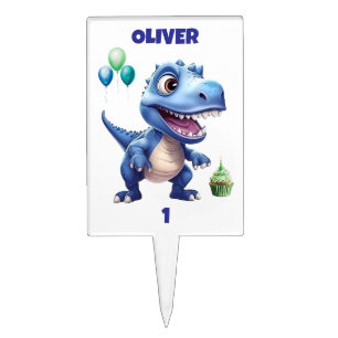 Dinosaur Birthday Cake Topper Personalized
