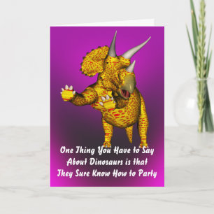 Dinosaur Birthday Card