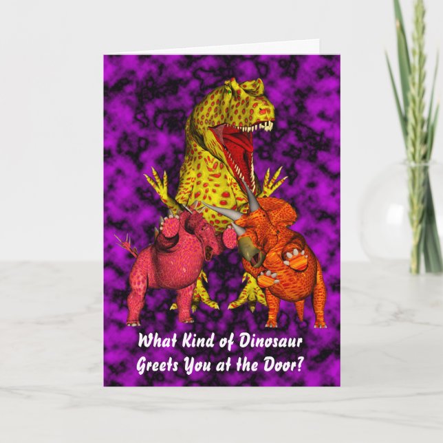 Dinosaur Birthday Card (Front)