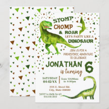 Dinosaur birthday Dino T-Rex prehistoric party