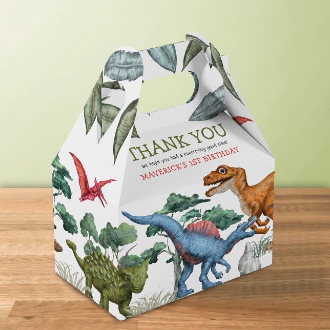 Dinosaur Birthday Favor Box (Creator Uploaded)