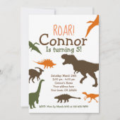 Dinosaur Birthday Invitation (Front)