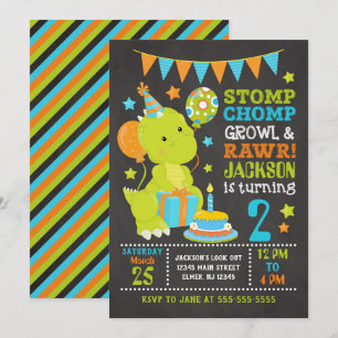 Dinosaur Birthday Invitation