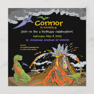 Dinosaur Birthday Invitation