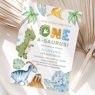 Dinosaur Birthday Invitation