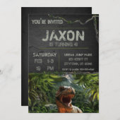 Dinosaur Birthday Invitation (Front/Back)
