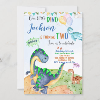 Dinosaur birthday invitation Dinomite party invite