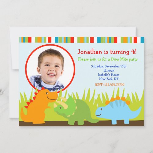 Dinosaur Birthday Invitations