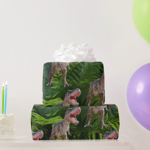 Dinosaur Birthday Jungle Jurassic World Wrapping Paper