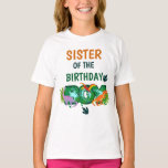 Dinosaur birthday kids tshirts Sister<br><div class="desc">Celebrate birthday with this special t-shirt,  personalized design</div>