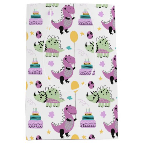 Dinosaur Birthday Medium Gift Bag