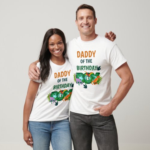 Dinosaur birthday mens tshirts Dad