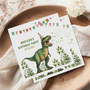 Dinosaur Birthday Paper Dinner Napkins