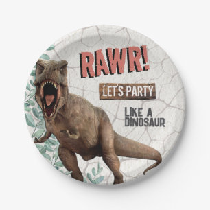 Dinosaur Birthday Paper Plates