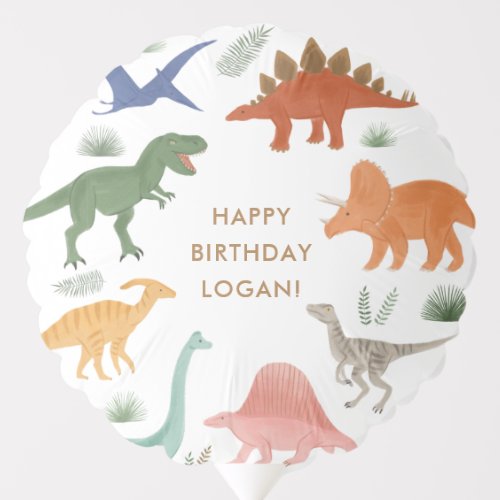 Dinosaur Birthday Party Balloon