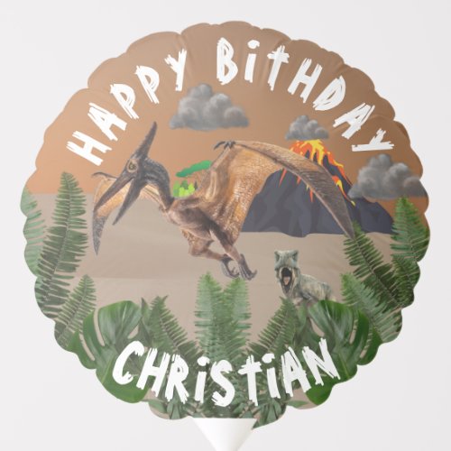 Dinosaur Birthday Party Balloon