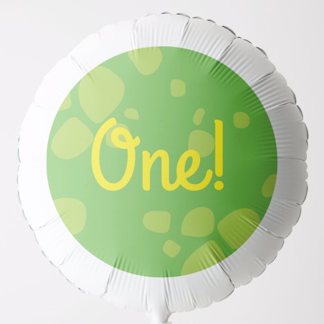 Dinosaur Birthday PArty Balloon (Front)