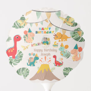 Dinosaur Birthday Party Balloons – Custom Photo