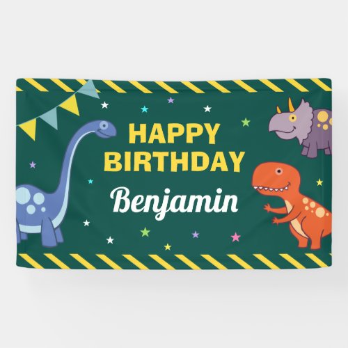 Dinosaur Birthday Party Banner