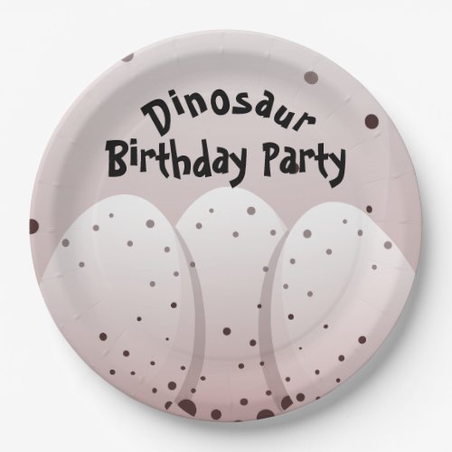 Dinosaur Birthday Party Eggs  Paper Plates